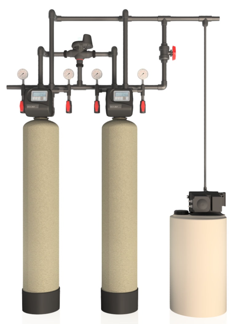 Excalibur commercial duplex iron, sulphur, and manganese filter